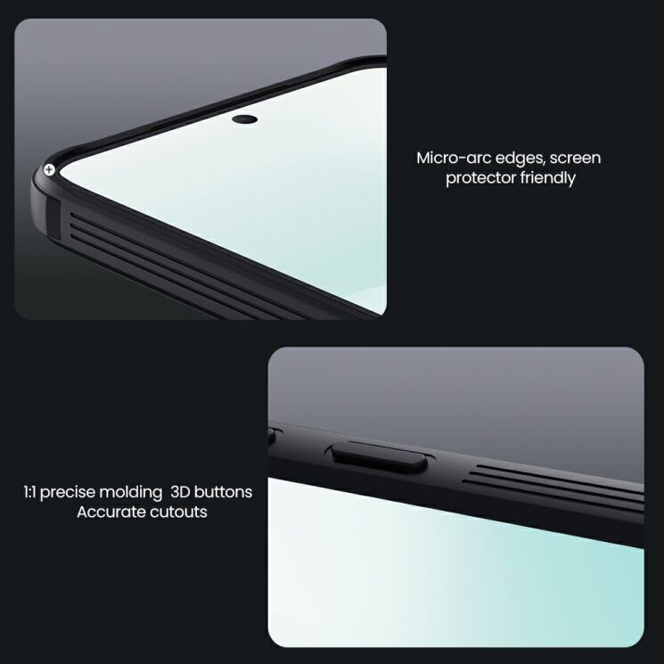 Защитный чехол NILLKIN CamShield Pro (with MagSafe Support) для Samsung Galaxy A57 (A576) - Black: фото 15 из 16