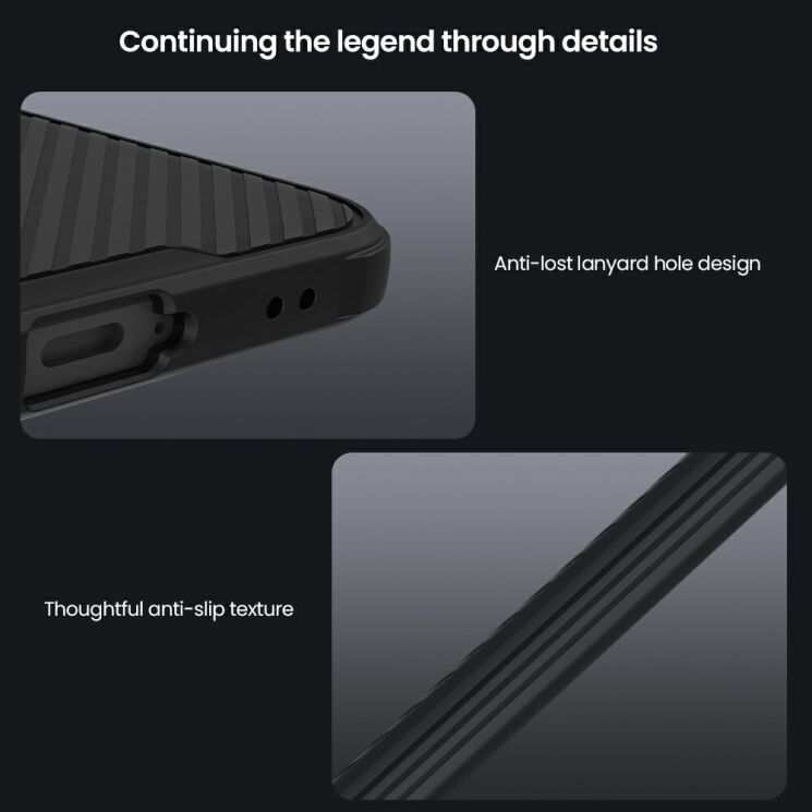 Защитный чехол NILLKIN CamShield Pro (with MagSafe Support) для Samsung Galaxy A57 (A576) - Black: фото 14 из 16