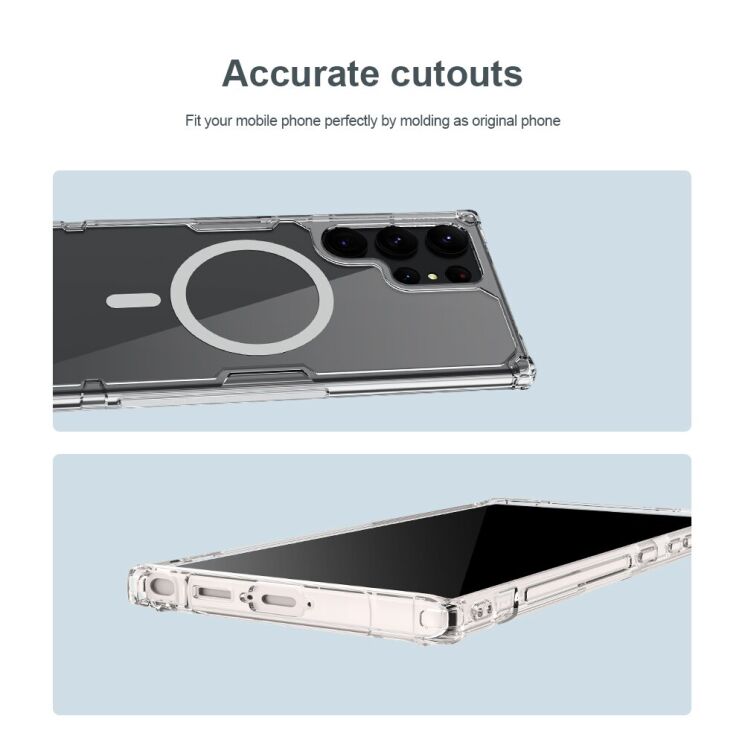 Захисний чохол NILLKIN Nature TPU Pro Magnetic для Samsung Galaxy S23 Ultra (S918) - Transparent: фото 20 з 23
