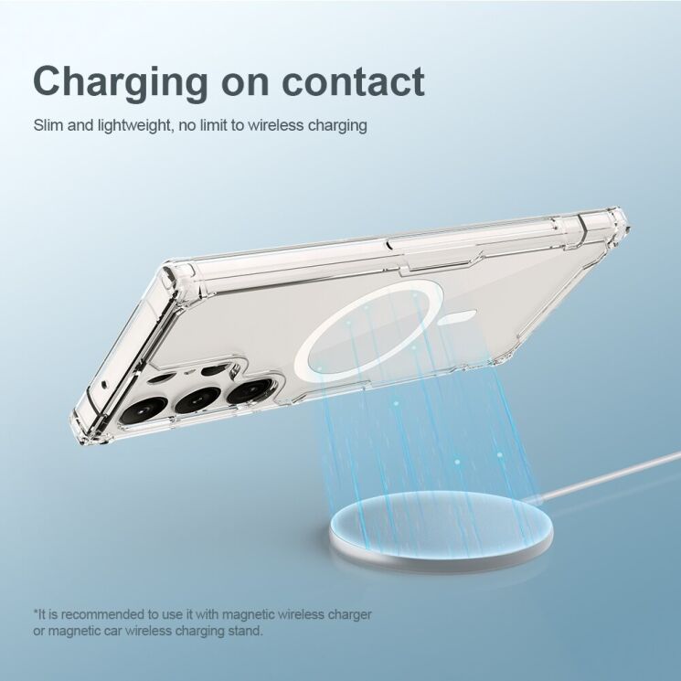 Захисний чохол NILLKIN Nature TPU Pro Magnetic для Samsung Galaxy S23 Ultra (S918) - Transparent: фото 10 з 23
