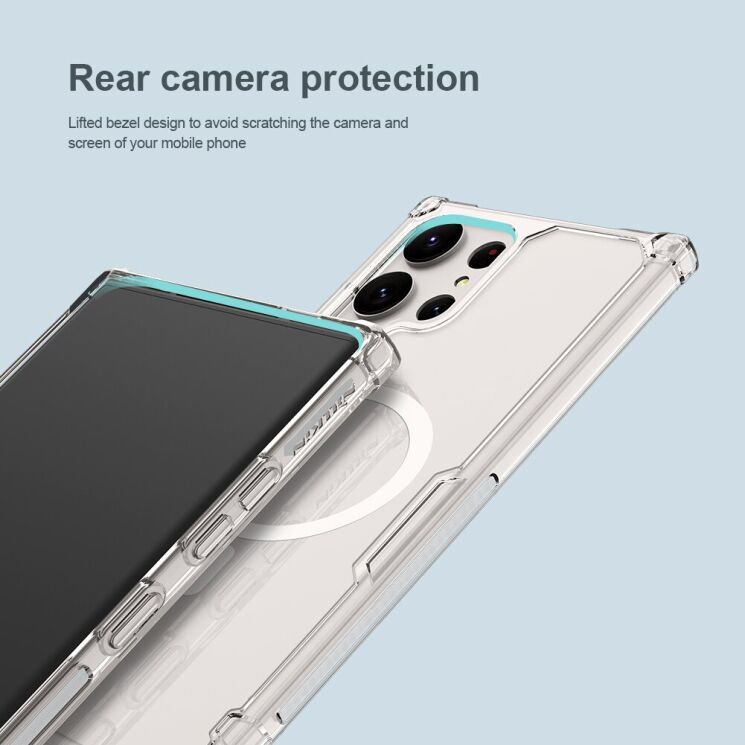 Захисний чохол NILLKIN Nature TPU Pro Magnetic для Samsung Galaxy S23 Ultra (S918) - Transparent: фото 16 з 23