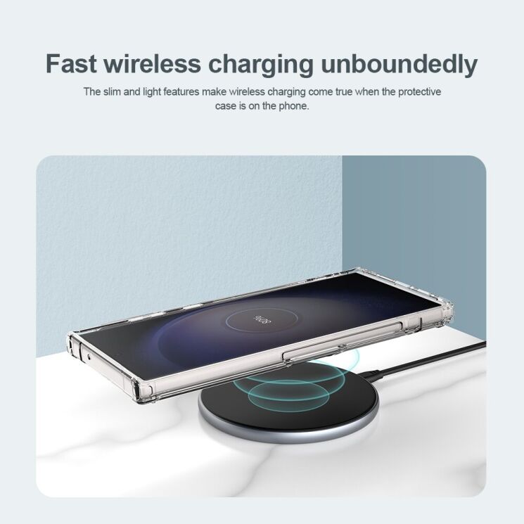 Захисний чохол NILLKIN Nature TPU Pro Magnetic для Samsung Galaxy S23 Ultra (S918) - Transparent: фото 19 з 23