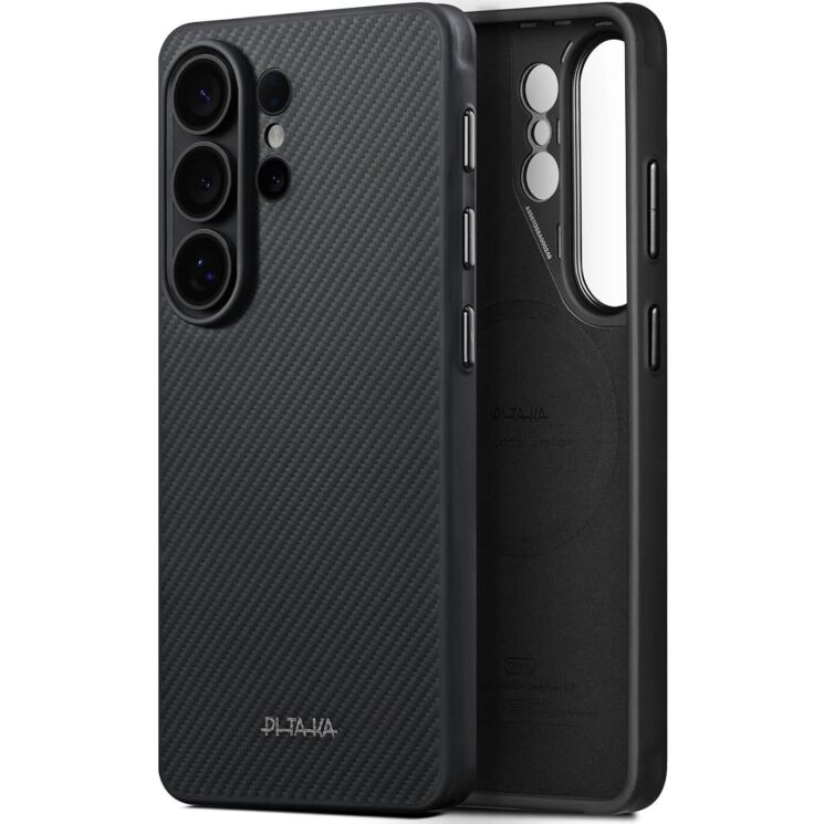 Защитный чехол Pitaka Cairn ProGuard Classic для Samsung Galaxy S26 Ultra (S948) PBS2601U - 600D Black / Grey (Twill): фото 1 из 17