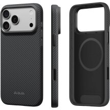Захисний чохол Pitaka Summa Case для iPhone 18 Pro (KI1801SP) - Black / Grey (Twill): фото 1 з 13