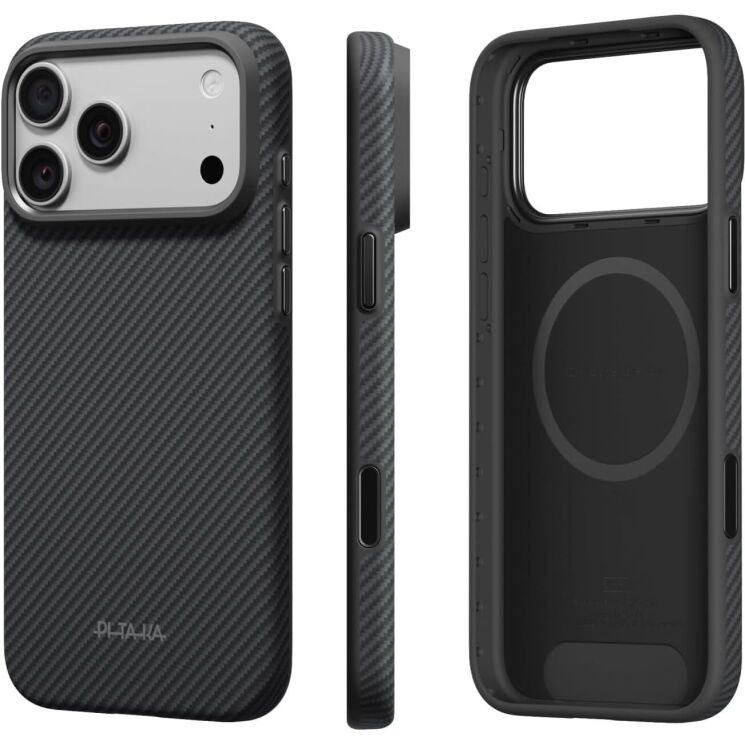 Захисний чохол Pitaka Summa Case для iPhone 18 Pro (KI1801SP) - Black / Grey (Twill) (423815B) Захисний чохол Pitaka Summa Case для iPhone 18 Pro (KI1801SP) - Black / Grey (Twill): фото 1 з 13