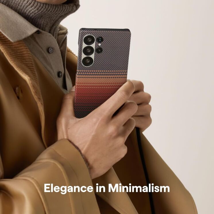 Защитный чехол Pitaka Tactile Woven Case для Samsung Galaxy S25 Ultra (S938) KS2502U - Moonrise: фото 5 из 11