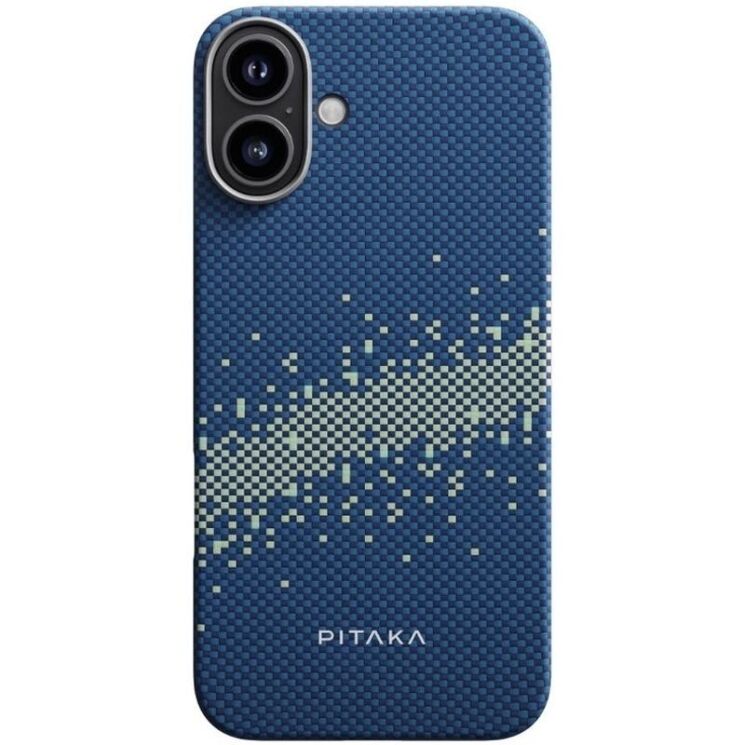 Защитный чехол Pitaka Tactile Woven Case StarPeak для Apple iPhone 16 (KI1601MYG) - Milky Way Galaxy: фото 2 из 11