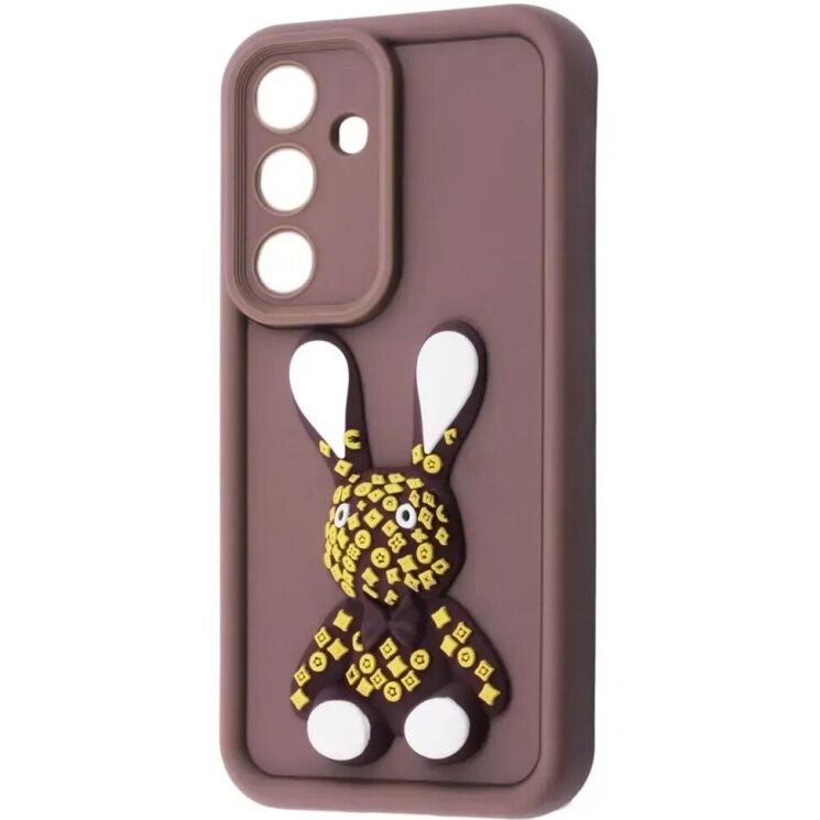 Защитный чехол Pretty Things Case для Samsung Galaxy A26 (A266) - Brown / Rabbit: фото 1 из 6