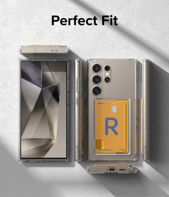 Захисний чохол Ringke Fusion Card для Samsung Galaxy S24 Ultra (S928) 8809961783678 - Clear: фото 12 з 19