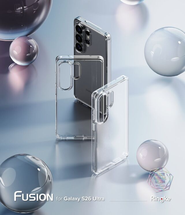 Защитный чехол Ringke Fusion для Samsung Galaxy S26 Ultra (S948) 8800328814424 - Matte Clear: фото 4 из 16