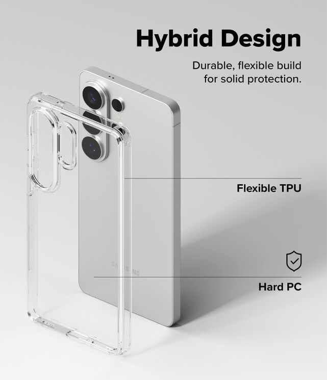 Защитный чехол Ringke Fusion для Samsung Galaxy S26 Ultra (S948) 8800328814424 - Matte Clear: фото 10 из 16