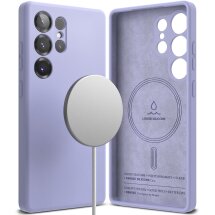 Защитный чехол Ringke Silicone Magnetic для Samsung Galaxy S25 Ultra (S938) 8800274969292 - Lavender: фото 1 из 14