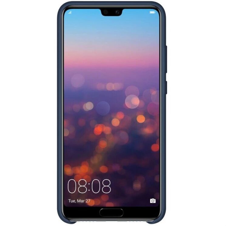 Защитный чехол Silicone Case для Huawei P20 - Deep Blue: фото 2 из 5