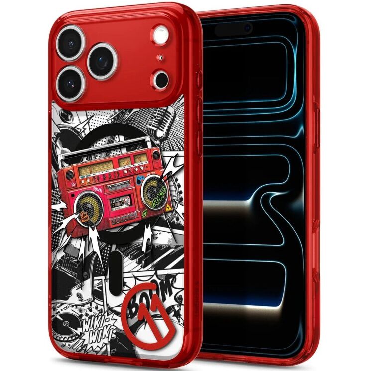 Захисний чохол Spigen c11 Series Blast Edition (Mag Fit) для iPhone 17 Pro Max - Red: фото 1 з 13