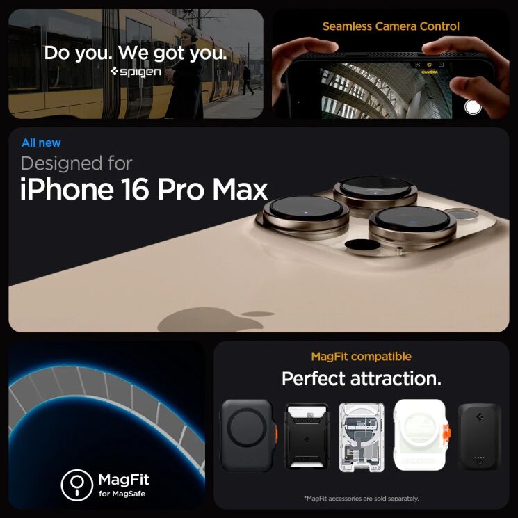 Защитный чехол Spigen (SGP) Liquid Air T (MagFit) для Apple iPhone 16 Pro Max (ACS09114) - Matte Black: фото 10 из 15