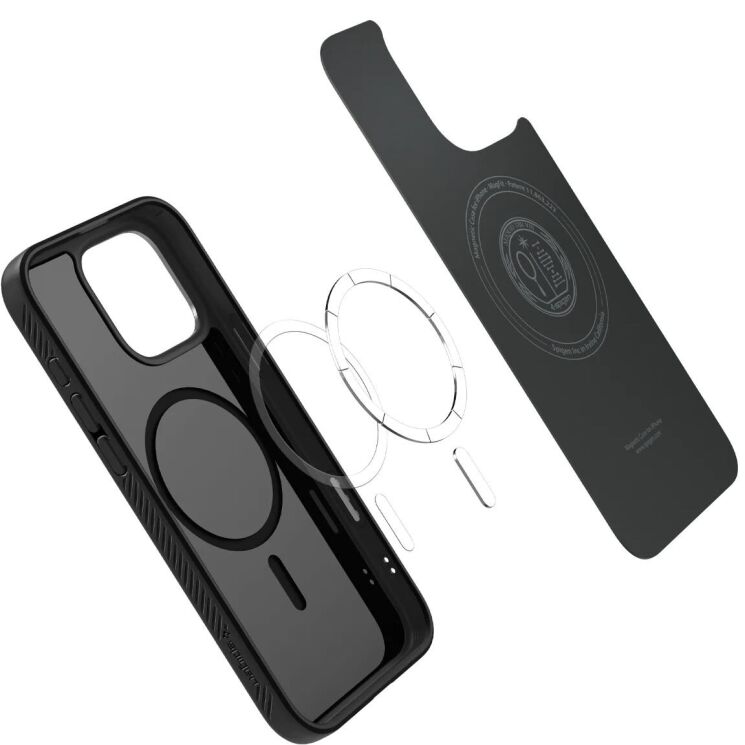 Защитный чехол Spigen (SGP) Liquid Air T (MagFit) для Apple iPhone 16 Pro Max (ACS09114) - Matte Black: фото 7 из 15