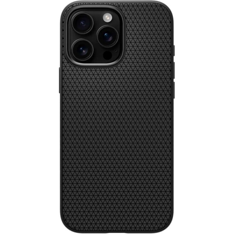Защитный чехол Spigen (SGP) Liquid Air T (MagFit) для Apple iPhone 16 Pro Max (ACS09114) - Matte Black: фото 2 из 15