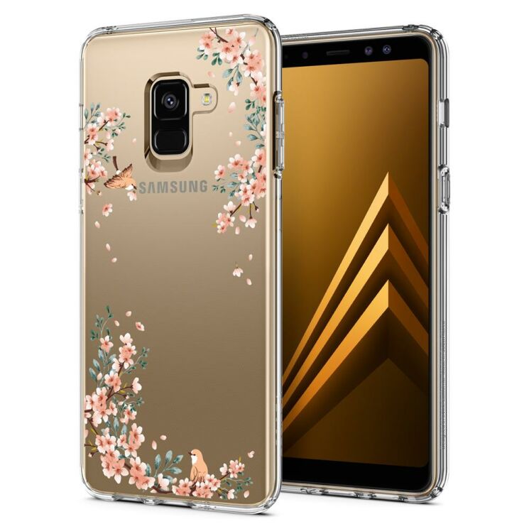 Защитный чехол Spigen SGP Liquid Crystal Blossom для Samsung Galaxy A8 (A530) - Nature: фото 1 из 9