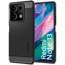 Защитный чехол Spigen (SGP) Rugged Armor для Xiaomi Redmi Note 13 5G - Matte Black: фото 1 из 16