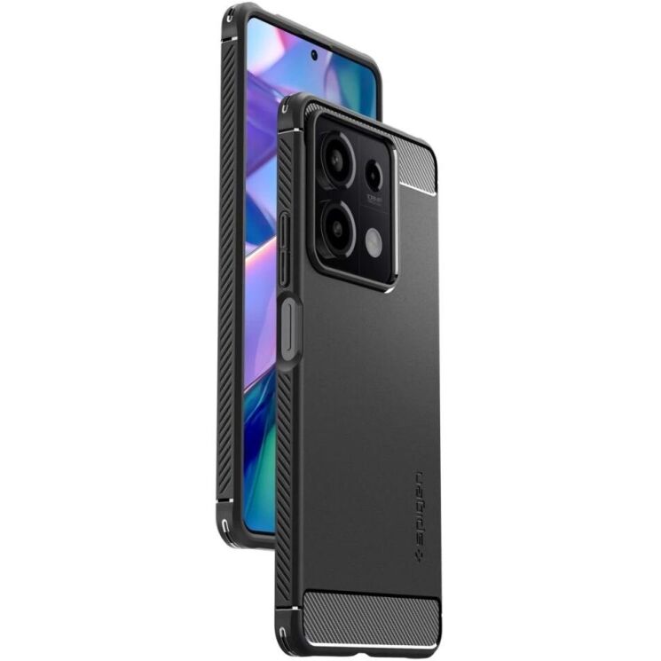 Захисний чохол Spigen (SGP) Rugged Armor для Xiaomi Redmi Note 13 5G - Matte Black: фото 5 з 16