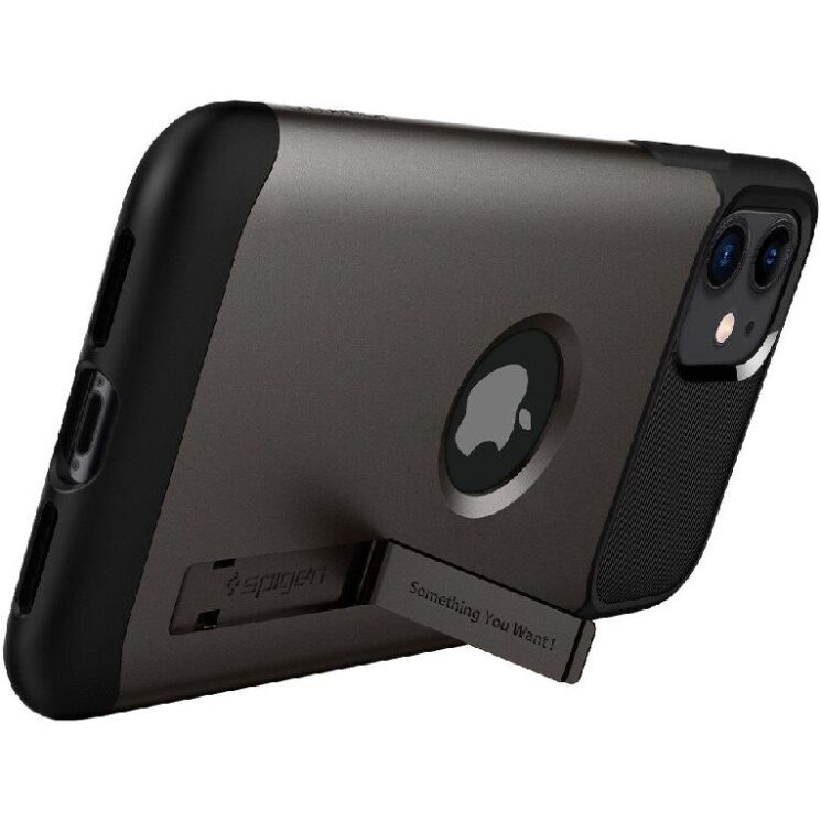 Захисний чохол Spigen (SGP) Slim Armor для Apple iPhone 11 - Gunmetal: фото 4 з 9
