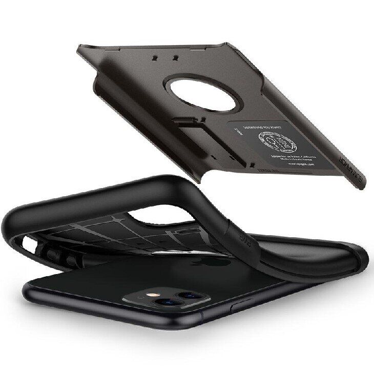Захисний чохол Spigen (SGP) Slim Armor для Apple iPhone 11 - Gunmetal: фото 6 з 9