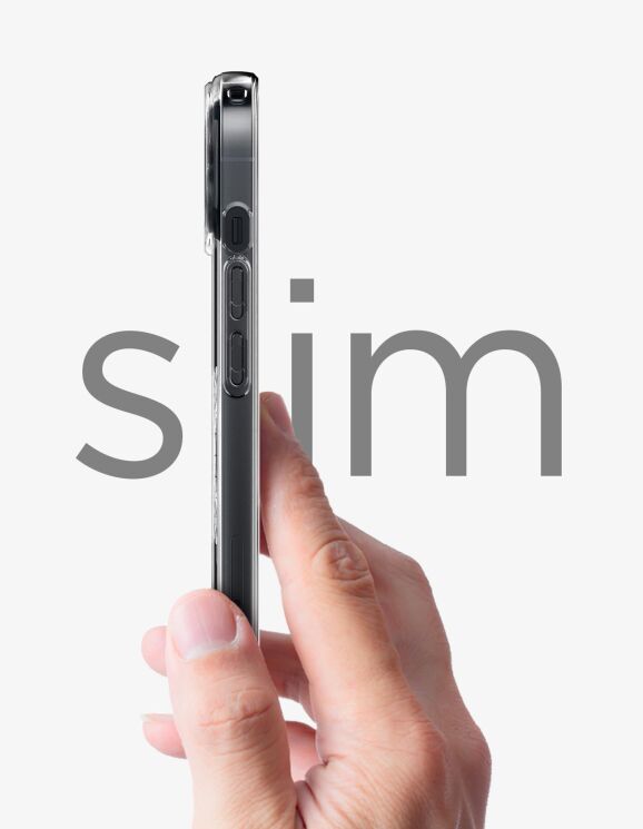 Защитный чехол Spigen (SGP) Slim Armor Essential S (MagFit) для Apple iPhone 14 (ACS04686) - Crystal Clear: фото 14 из 15