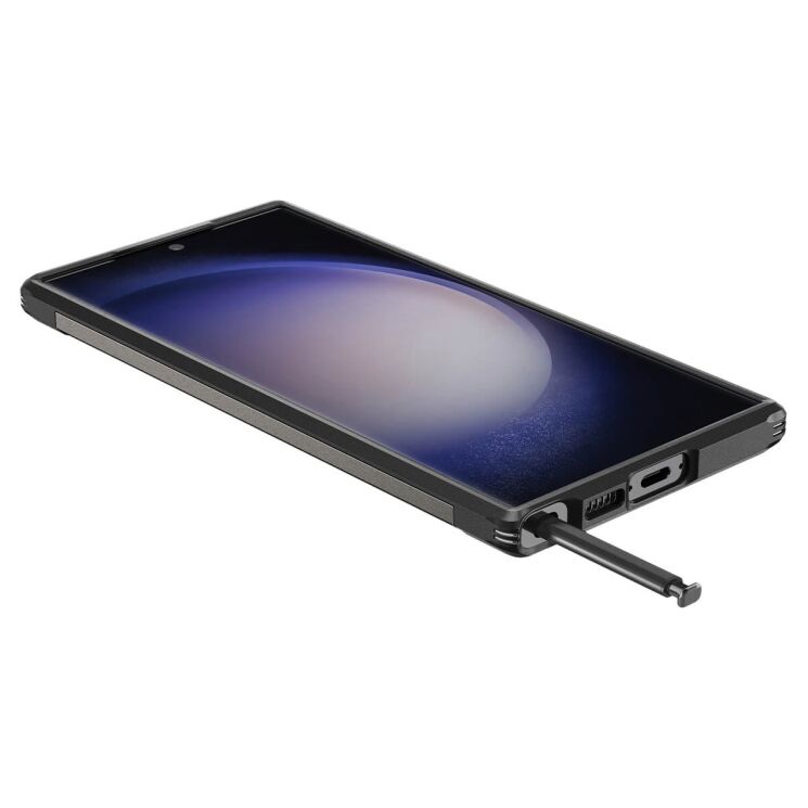 Захисний чохол Spigen (SGP) Tough Armor для Samsung Galaxy S23 Ultra (S918) - Gunmetal: фото 8 з 19
