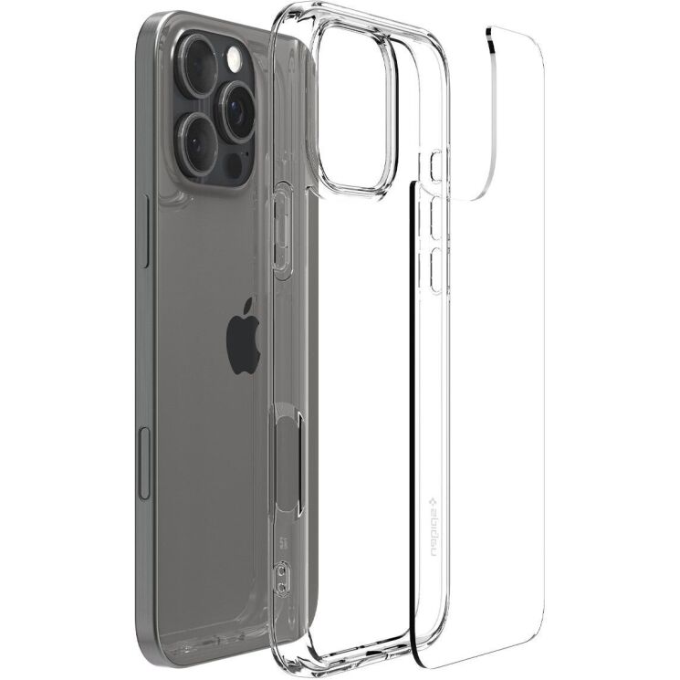 Защитный чехол Spigen (SGP) Ultra Hybrid для Apple iPhone 16 Pro - Crystal Clear: фото 4 из 13
