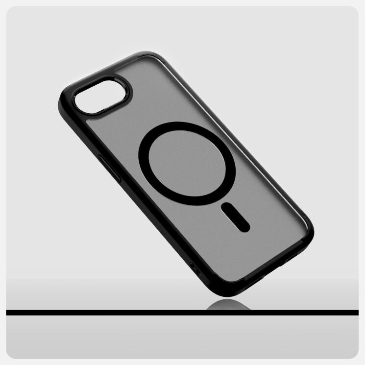 Защитный чехол Spigen (SGP) Ultra Hybrid (MagFit) для Apple iPhone 16e (ACS09144) - Frost Black: фото 15 из 15