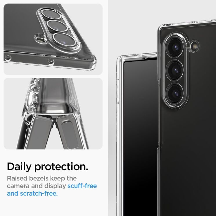 Защитный чехол Spigen (SGP) Ultra Hybrid Pro (FF) для Samsung Galaxy Fold 6 - Crystal Clear: фото 21 из 22