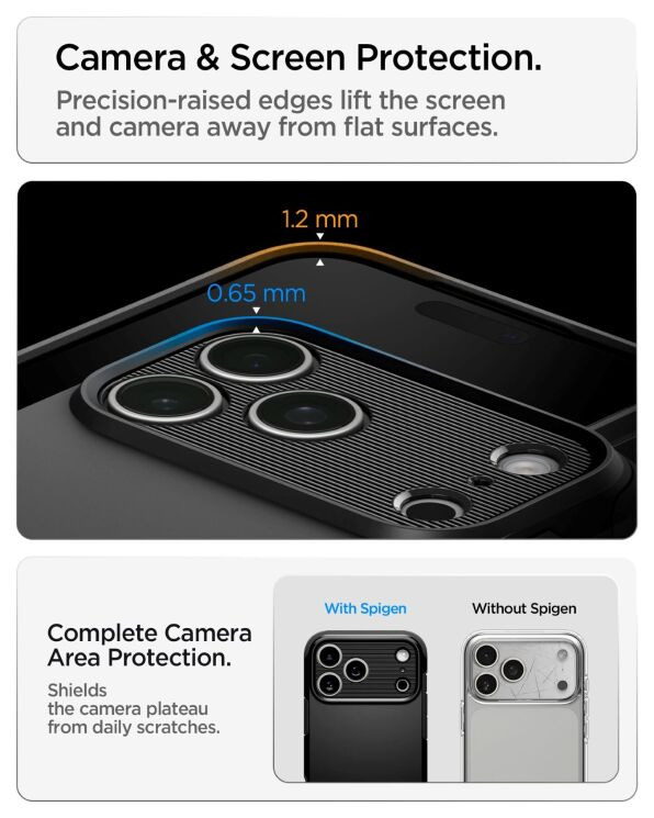 Защитный чехол Spigen Tough Armor T (MagFit) для iPhone 18 Pro Max (ACS12137) - Gunmetal: фото 11 из 15