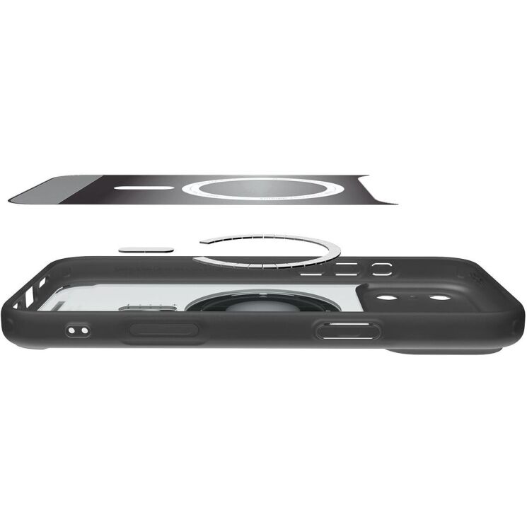 Защитный чехол Spigen Ultra Hybrid (MagFit) Сlassic для iPhone 17 Pro Max (ACS10292) - Black: фото 9 из 16