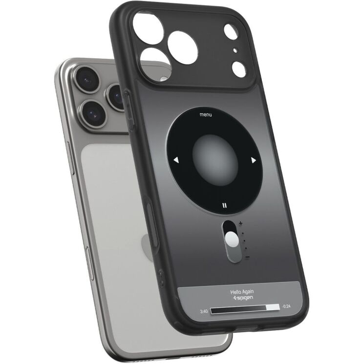 Защитный чехол Spigen Ultra Hybrid (MagFit) Сlassic для iPhone 17 Pro Max (ACS10292) - Black: фото 8 из 16