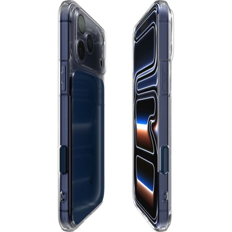 Защитный чехол Spigen Ultra Hybrid T MagFit для iPhone 17 Pro Max (ACS10473) - Matte Blue: фото 6 из 15