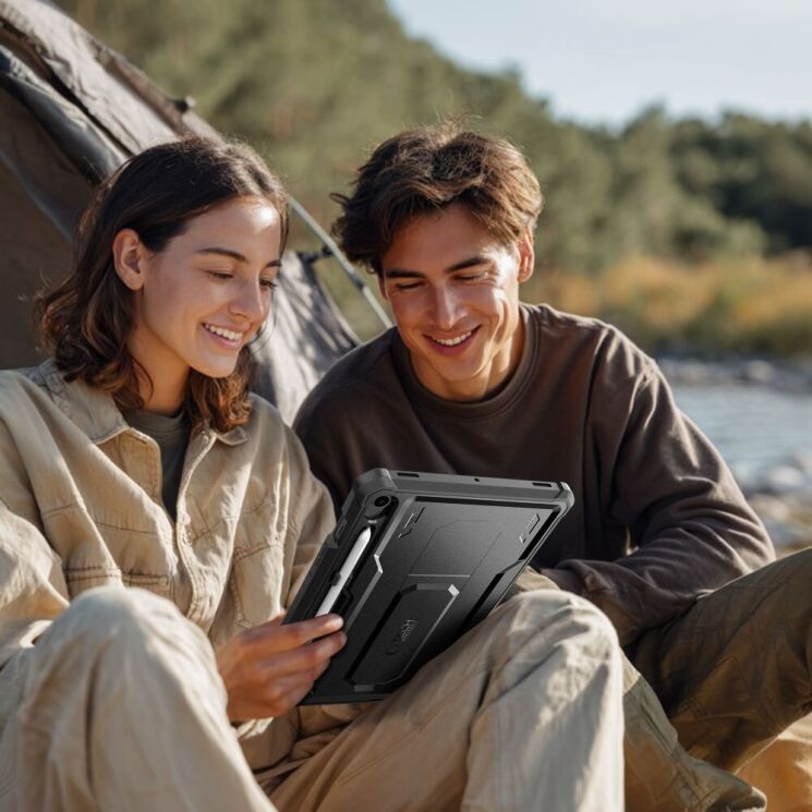 Защитный чехол Tech-Protect Kevlar Pro Set для Samsung Galaxy Tab S9 / Tab S10 FE / S10 Lite (X710/716/X520/526/X400/X406) - Black: фото 7 из 8