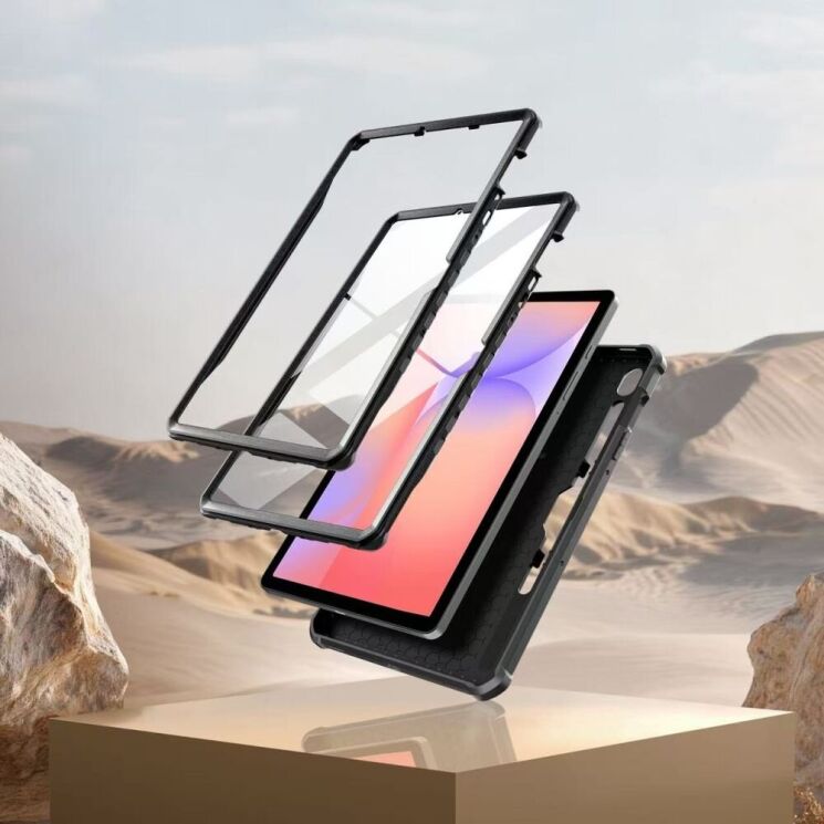 Защитный чехол Tech-Protect Kevlar Pro Set для Samsung Galaxy Tab S9 / Tab S10 FE / S10 Lite (X710/716/X520/526/X400/X406) - Black: фото 3 из 8