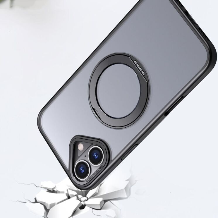 Защитный чехол Tech-Protect MagRing MagSafe для Apple iPhone 16e - Matte Black: фото 3 из 6