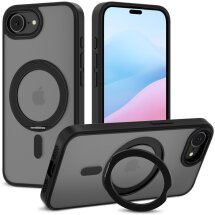 Защитный чехол Tech-Protect MagRing MagSafe для Apple iPhone 16e - Matte Black: фото 1 из 6