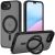 Защитный чехол Tech-Protect MagRing MagSafe для Apple iPhone 16e - Matte Black: фото 1 из 6