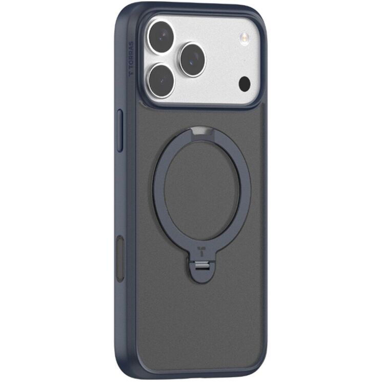 Защитный чехол TORRAS Ostand Spin MagSafe для Apple iPhone 17 Pro Max - Dark Blue: фото 1 из 8
