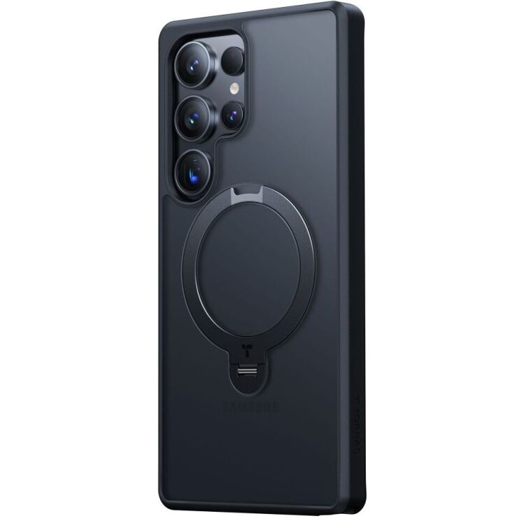 Защитный чехол TORRAS Ostand Spin MagSafe для Samsung Galaxy S25 Ultra (S938) - Black: фото 2 из 8