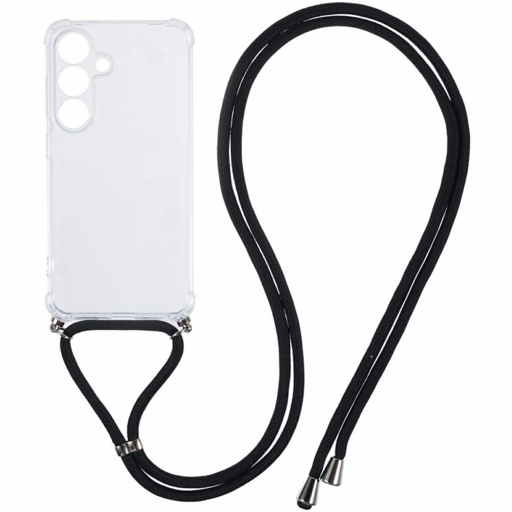 Защитный чехол UniCase AirBag with Strap для Samsung Galaxy A57 (A576) - Transparent: фото 1 из 6