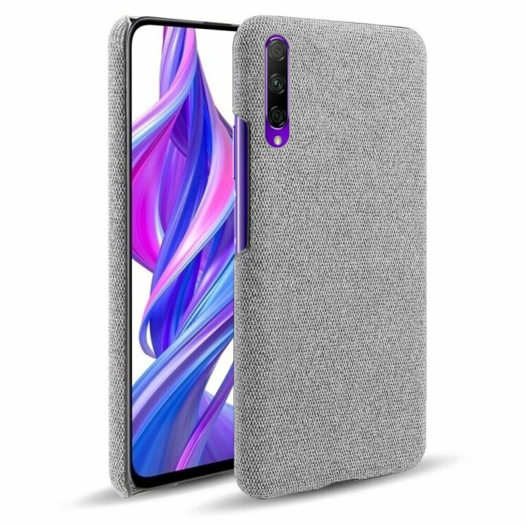 Защитный чехол UniCase Cloth Texture для Huawei P Smart Pro / Honor 9X (for China) - Light Grey: фото 1 из 5