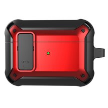 Захисний чохол UniCase Defender Cover для Apple AirPods Pro 2 - Black / Red: фото 1 з 5