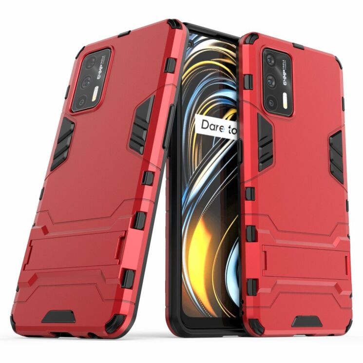 Защитный чехол UniCase Hybrid для Realme GT - Red: фото 2 из 8