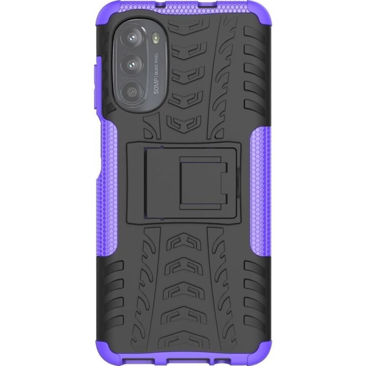 Захисний чохол UniCase Hybrid X для Motorola Moto G52 / G82 - Purple: фото 2 з 12