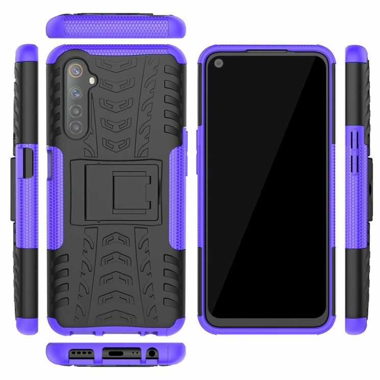 Протиударний чохол UniCase Hybrid X для Realme 6 - Purple: фото 3 з 18