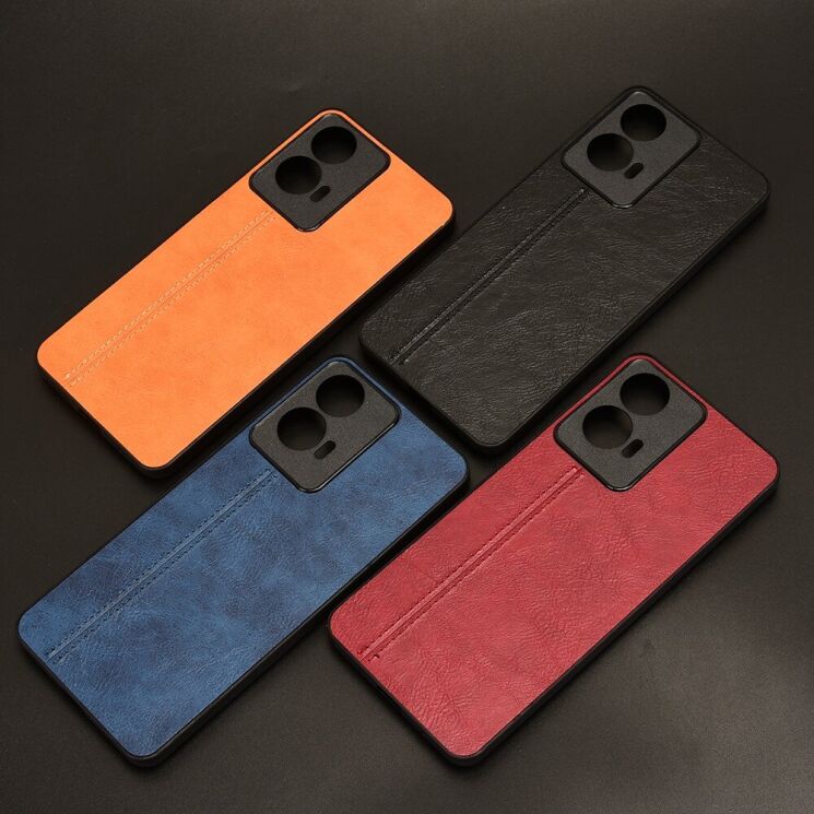 Защитный чехол UniCase Leather Series для Motorola Moto E14 / G04s - Blue: фото 7 из 7