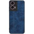 Защитный чехол UniCase Leather Series для Motorola Moto E14 / G04s - Blue (358607L)